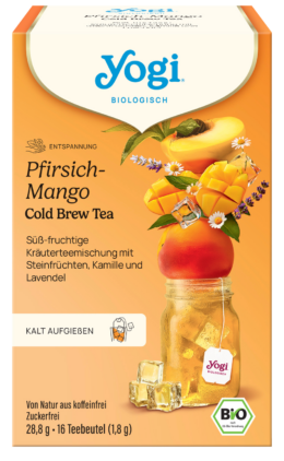 Őszibarackos-mangós bio jeges tea